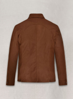 (image for) Light Weight Unlined Brown Leather Shirt