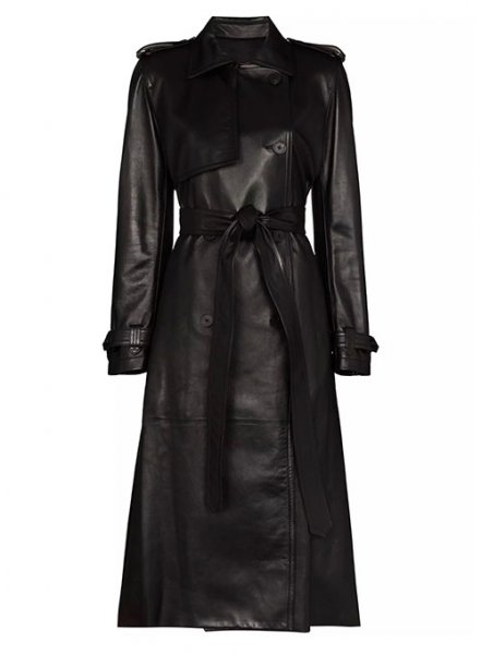 Dietrich Leather Long Coat