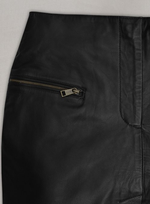 Front Slit Leather Skirt - # 126 : LeatherCult: Genuine Custom Leather ...