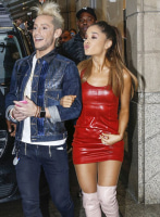 (image for) Ariana Grande Leather Dress