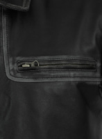 (image for) Ontario Rubbed Black Leather Jacket