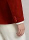 Soft Lava Red Suede Leather Blazer