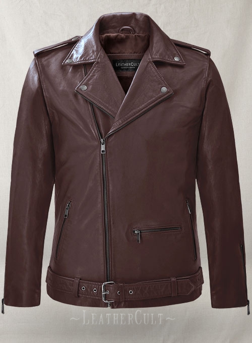 Rutland Burgundy Riding Leather Jacket - Click Image to Close