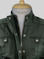 (image for) Soft Deep Olive Wax Rachel Weisz Whistleblower Leather Jacket