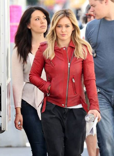 (image for) Hilary Duff Leather Jacket