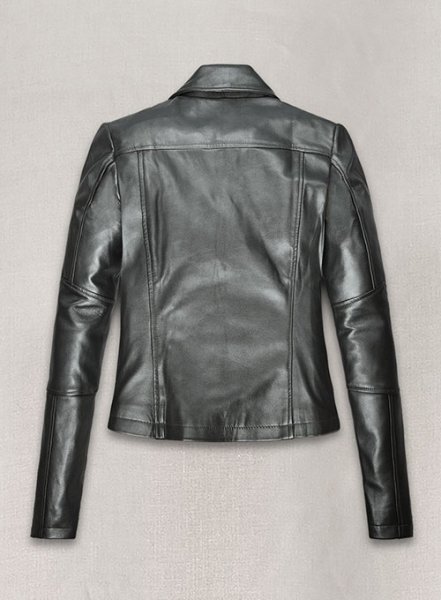 (image for) Metallic Gray Leather Jacket # 212