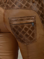 (image for) Carrier Burnt Tan Leather Pants