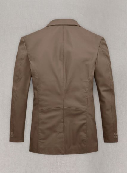 (image for) Soft King Brown Leather Blazer