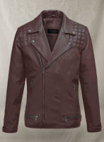 (image for) Ironwood Burgundy Biker Leather Jacket