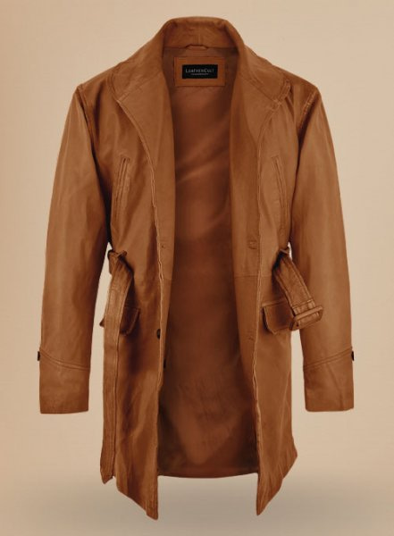 (image for) Brad Pitt Legends of the Fall Leather Trench Coat