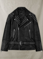 (image for) Studded Biker Leather Jacket