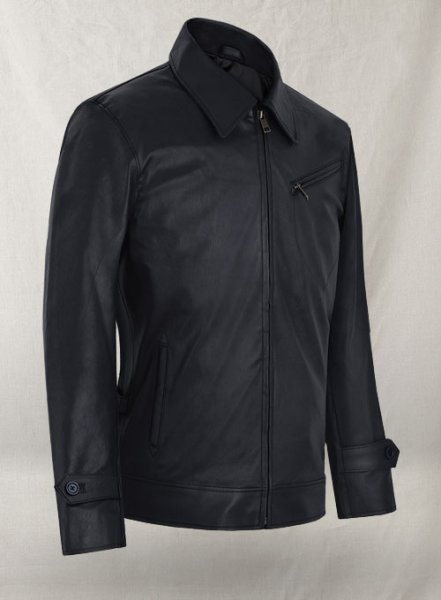 (image for) Dark Blue Stretch Tom Cruise Premier Leather Jacket