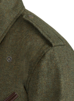 Tweed Leather Combo Jacket # 666 : LeatherCult: Genuine Custom Leather ...