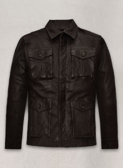 Dark Brown Jensen Ross Ackles Supernatural Season 7 Leather Jacket