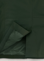(image for) Soft Deep Olive Leather Blazer