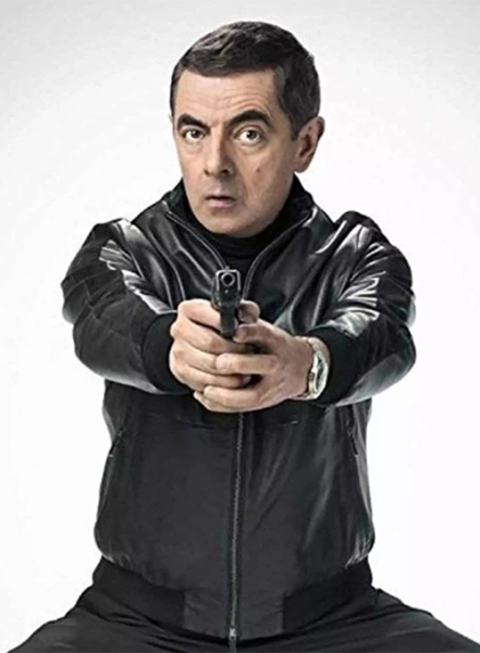 (image for) Rowan Atkinson Johnny English Strikes Again Leather Jacket