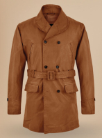 (image for) Brad Pitt Legends of the Fall Leather Trench Coat