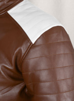 (image for) Tan Brown Fight Club Leather Jacket