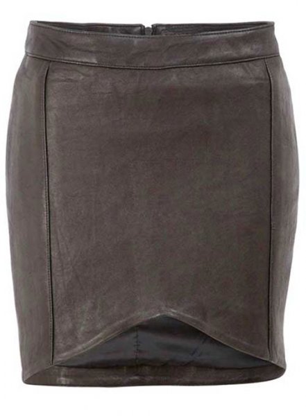 Pique Twist Leather Skirt - # 174