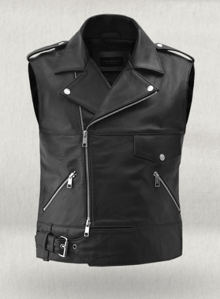 (image for) Leather Biker Vest # 331