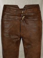 (image for) Spanish Brown Jim Morrison Leather Pants