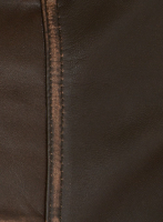 (image for) Tribal Rubbed Brown Leather Jacket