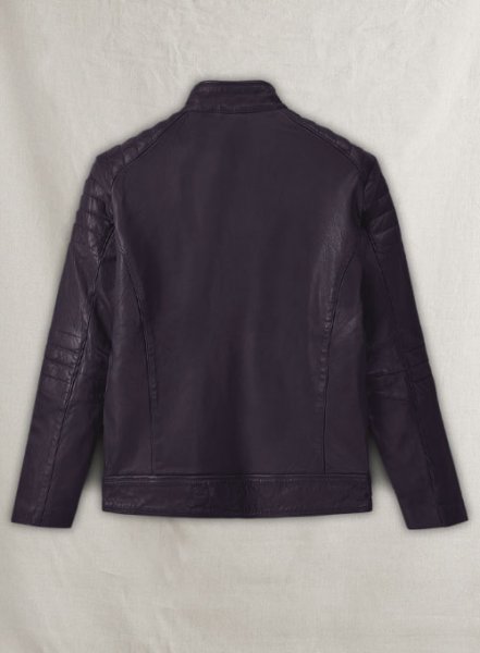 (image for) Firefly Moto Purple Biker Leather Jacket