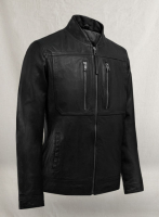 (image for) Thunder Storm Black Biker Leather Jacket
