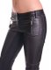 Leather  Biker Jeans - Style #502