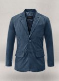 (image for) Blue Suede Leather Blazer