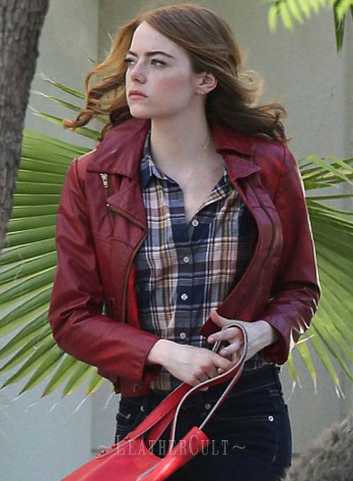 Emma Stone La La Land Leather Jacket - Click Image to Close