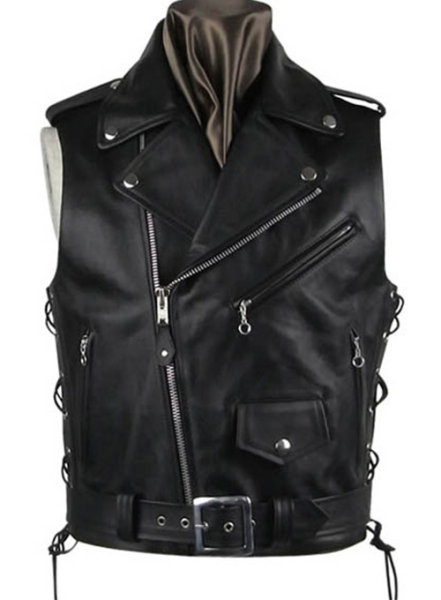 (image for) Leather Biker Vest # 308