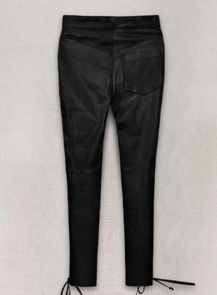 Black Stretch Cowboy Lace Up Leather Pants : LeatherCult: Genuine Custom  Leather Products, Jackets for Men & Women