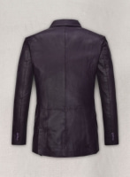 (image for) Purple Hampton Leather Blazer