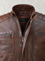 (image for) Firefly Moto Spanish Brown Biker Leather Jacket