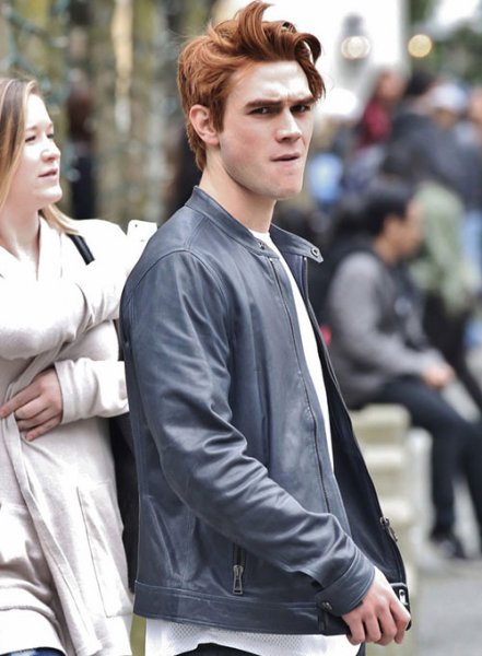 (image for) KJ Apa Leather Jacket