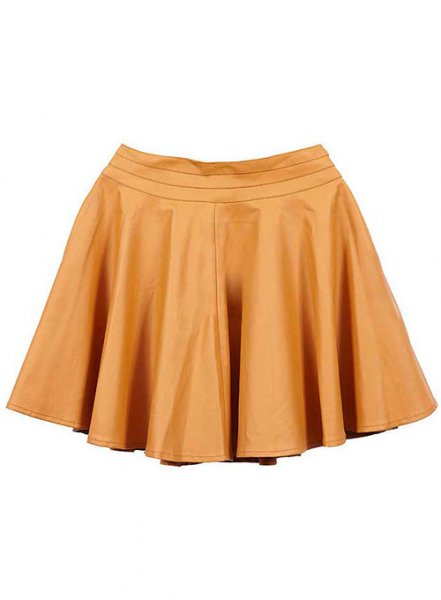 Beloved Flare Leather Skirt - # 434