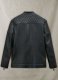 Quilted Panel Leather Jacket