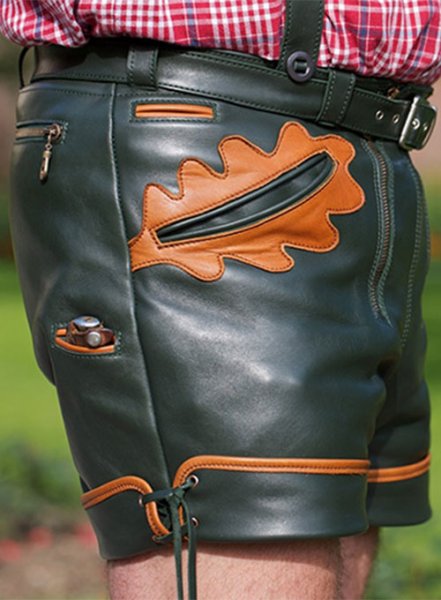 Leather Cargo Shorts Style # 364