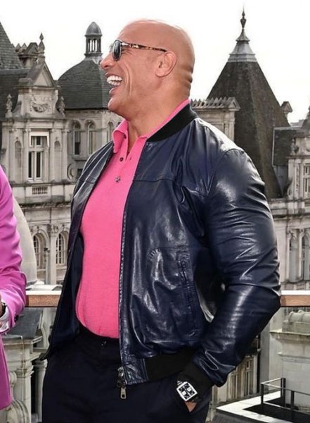 (image for) Dwayne Johnson Leather Jacket #1