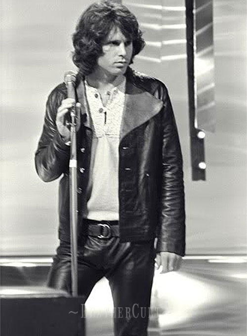 Jim Morrison Leather Jacket - Click Image to Close