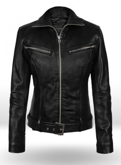 Thick Black Rachel G I Joe The Rise of Cobra Leather Jacket