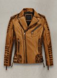 (image for) Charles Burnt Mustard Leather Jacket