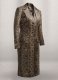 Dark Brown Python Chelsea Leather Long Coat