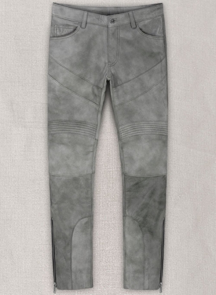 (image for) Harbor Gray Leather Biker Jeans #511