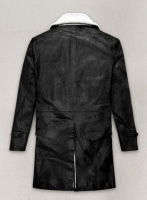 (image for) Thick Goat Black Washed & Wax Tom Hardy Leather Coat