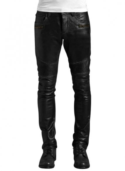 Leather Biker Jeans - Style #503 : LeatherCult: Genuine Custom Leather  Products, Jackets for Men & Women