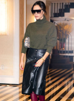 (image for) Victoria Beckham Leather Skirt