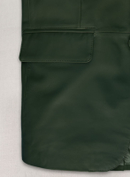 (image for) Soft Deep Olive Leather Blazer