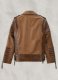 Charles Burnt Tan Leather Jacket